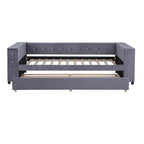 Upholstered Velvet Daybed Storage Bed Frame with USB Charging Ports