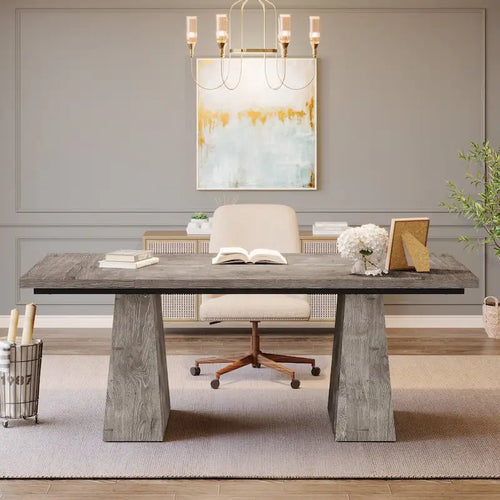 63 Inches Modern Executive Office Desk Large Computer Conference Table