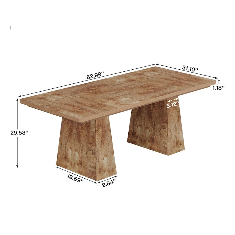 63 Inches Modern Executive Office Desk Large Computer Conference Table