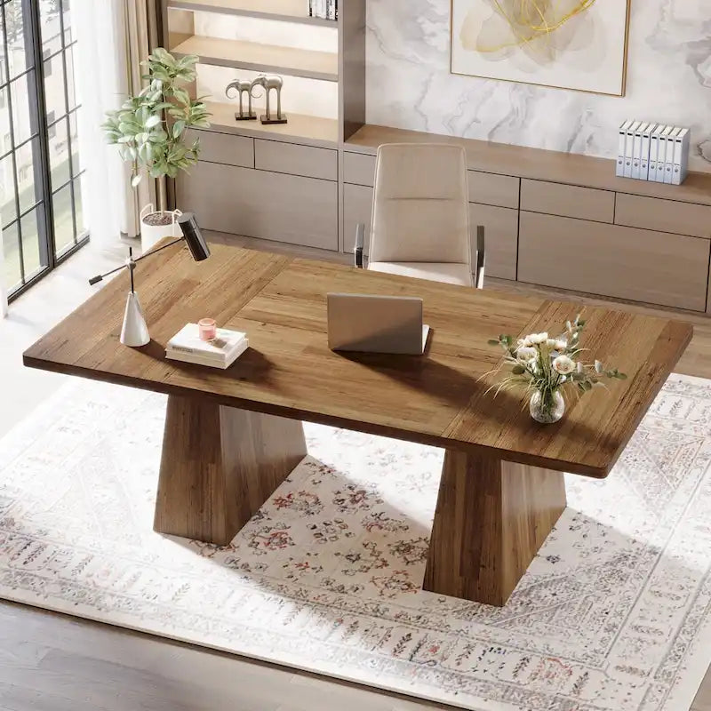63 Inches Modern Executive Office Desk Large Computer Conference Table