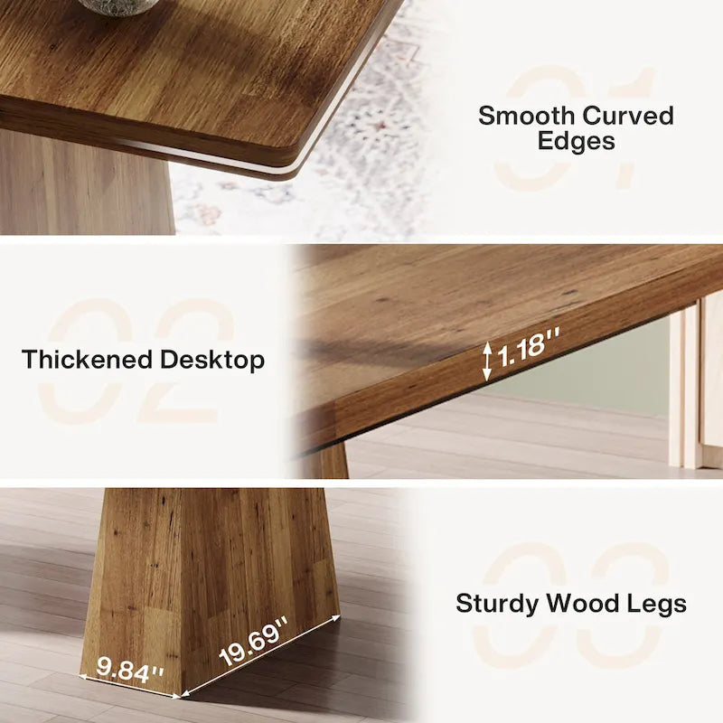 63 Inches Modern Executive Office Desk Large Computer Conference Table