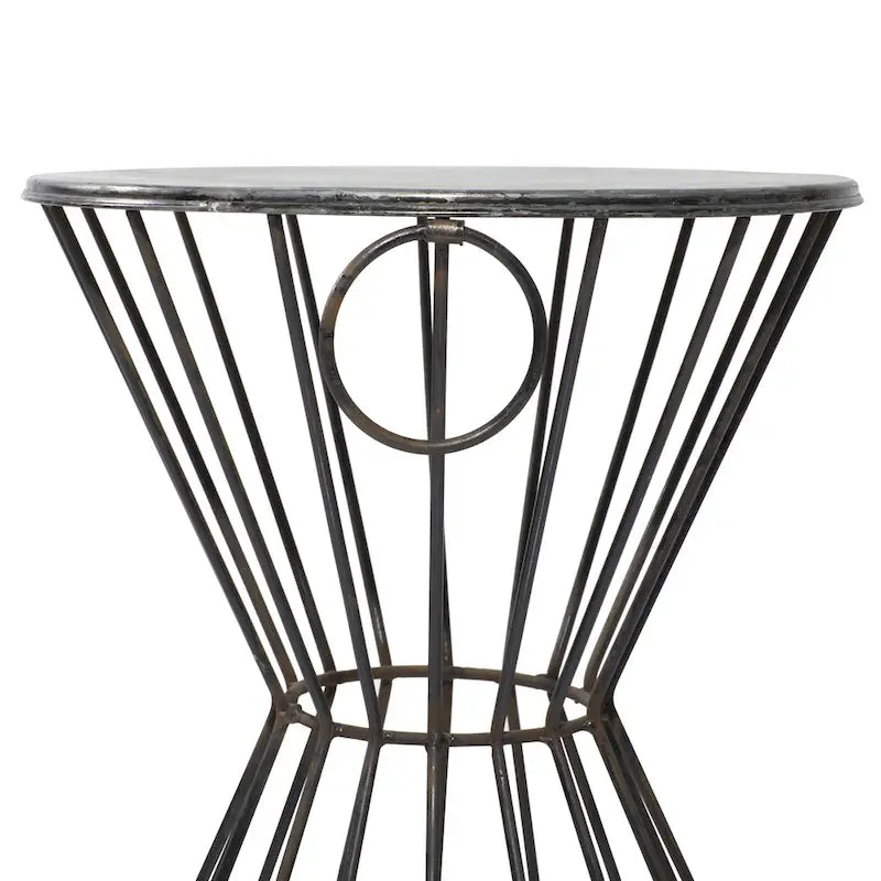 Metal Accent Table - Gray - Roche River Decor