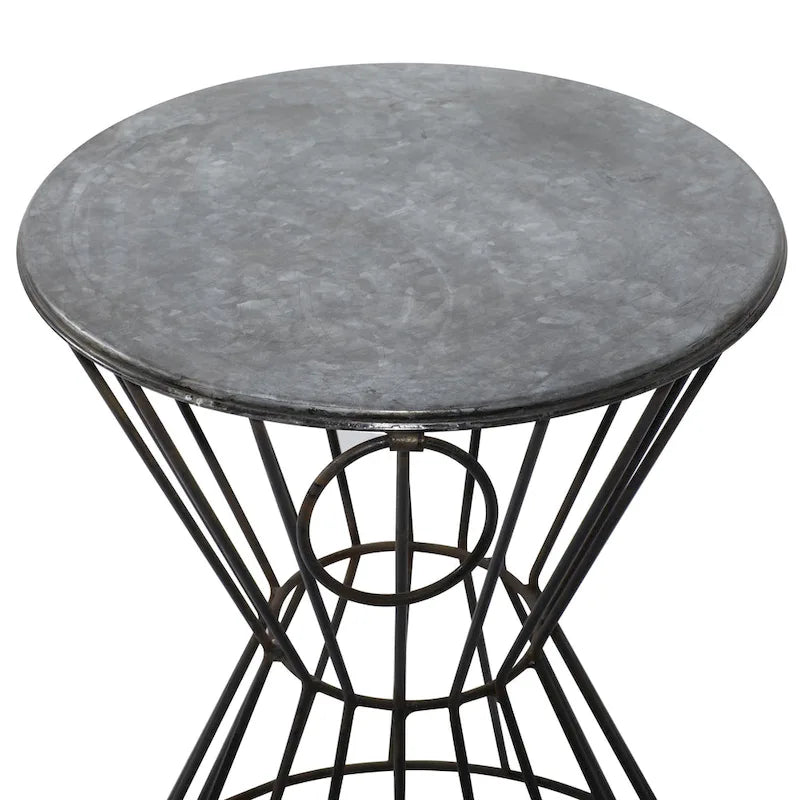 Metal Accent Table - Gray - Roche River Decor