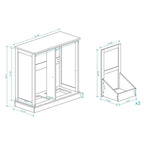 136  U-Shaped Chenille Cloud Sectional Sofa with Dual Ottomans