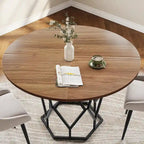 47 Inch Round Dining Table for Dining Room, Living Room - N/A