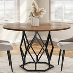 47 Inch Round Dining Table for Dining Room, Living Room - N/A