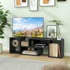 Costway 2 PCS Adjustable TV Stands with Storage Cubes for TVs up to 55 - See Details
