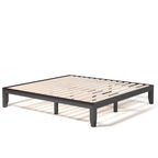 Costway King Size 14  Wooden Bed Frame Mattress Platform Wood Slats