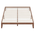 Costway King Size 14  Wooden Bed Frame Mattress Platform Wood Slats