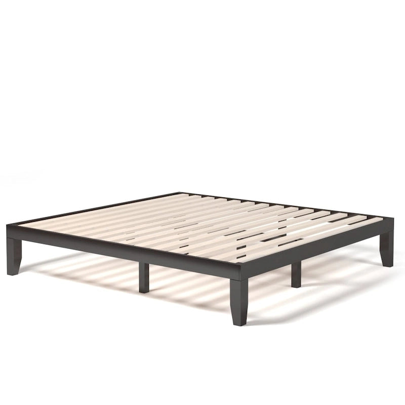 Costway King Size 14  Wooden Bed Frame Mattress Platform Wood Slats
