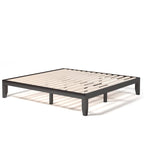 Costway King Size 14  Wooden Bed Frame Mattress Platform Wood Slats