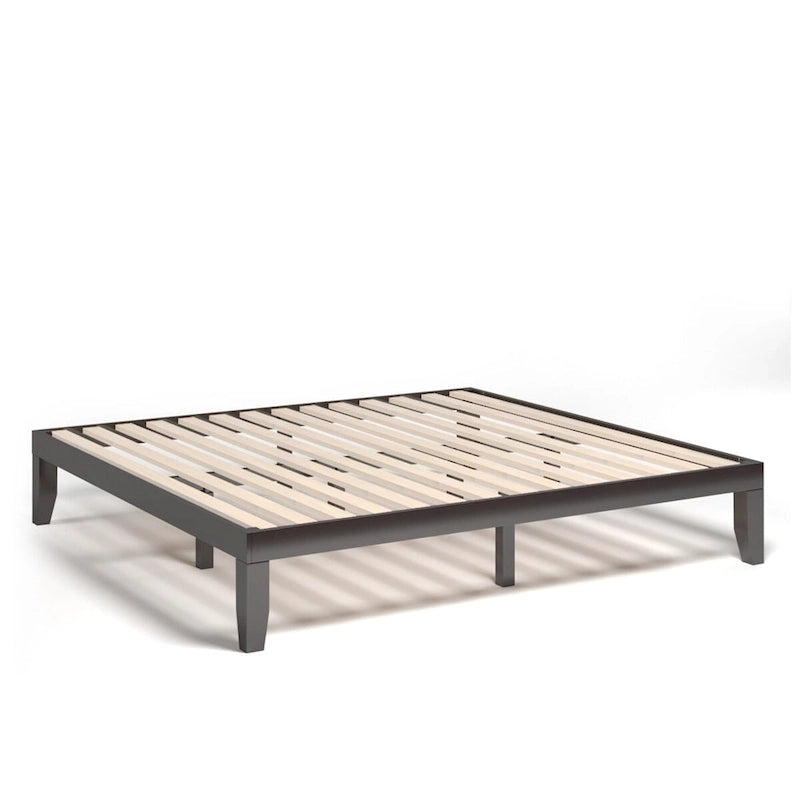 Costway King Size 14  Wooden Bed Frame Mattress Platform Wood Slats