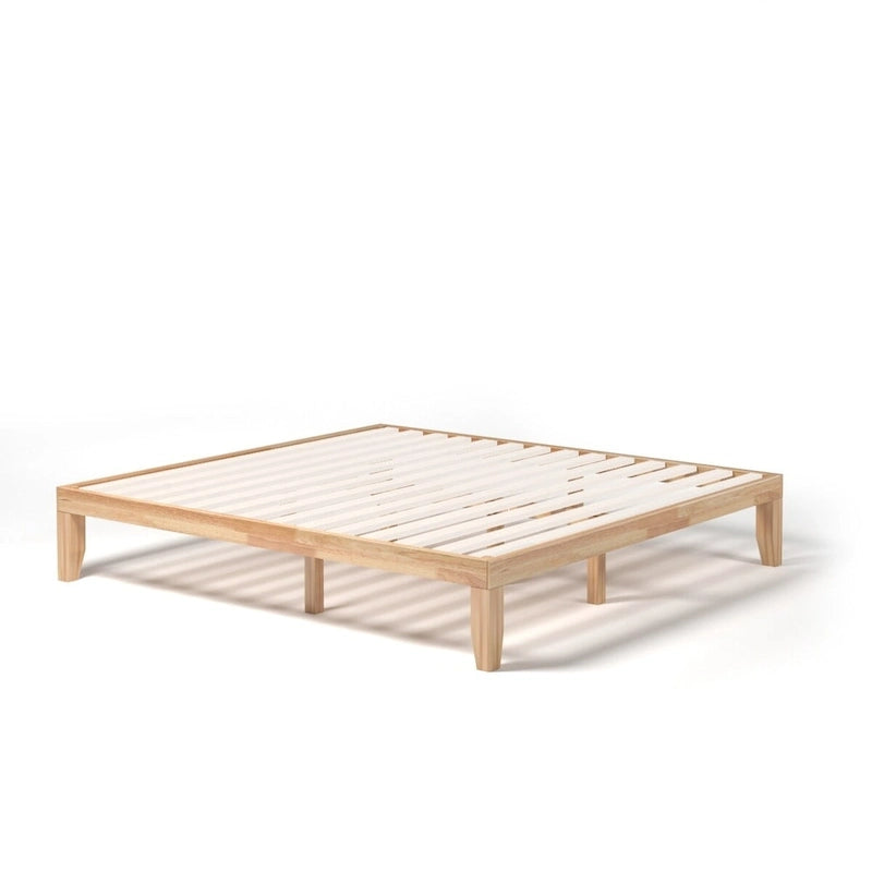 Costway King Size 14  Wooden Bed Frame Mattress Platform Wood Slats