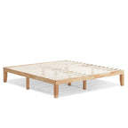 Costway King Size 14  Wooden Bed Frame Mattress Platform Wood Slats