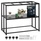 Aquarium Stand Reptile Tank Stand with Storage, Cabinet and Hardware Kit