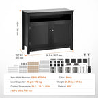 Aquarium Stand Reptile Tank Stand with Storage, Cabinet and Hardware Kit