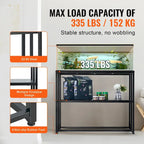 Aquarium Stand Reptile Tank Stand with Storage, Cabinet and Hardware Kit