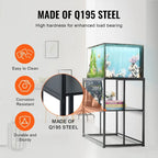 Aquarium Stand Reptile Tank Stand with Storage, Cabinet and Hardware Kit
