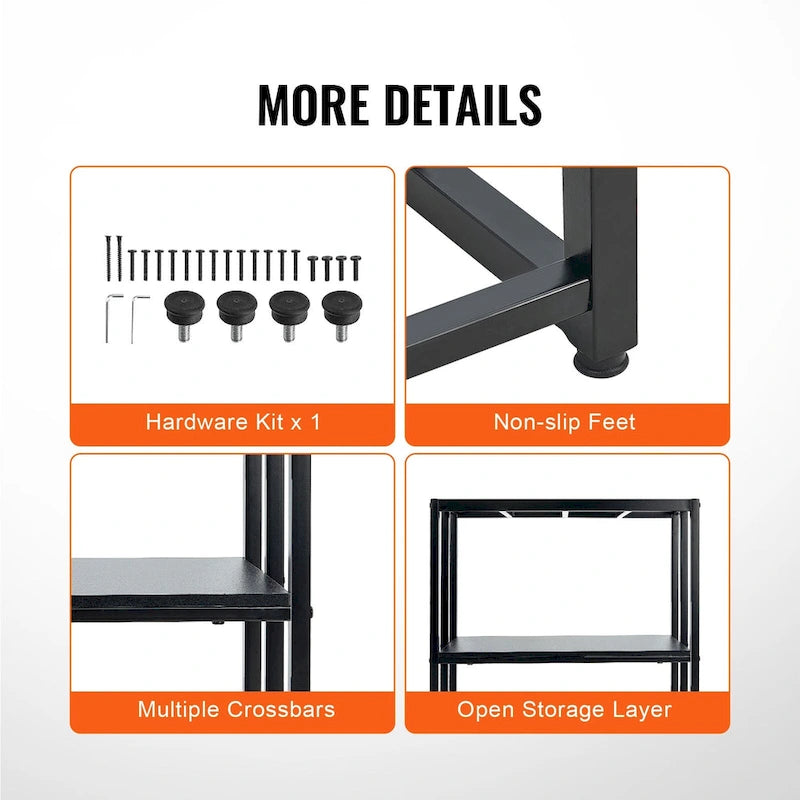 Aquarium Stand Reptile Tank Stand with Storage, Cabinet and Hardware Kit