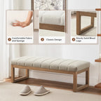 45  Entryway Upholstered Bench Shoe Rack Bench