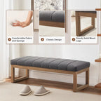 45  Entryway Upholstered Bench Shoe Rack Bench