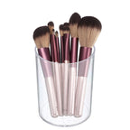 Acrylic Pencil Holder, Makeup Brush Holder Round Desktop Organizer
