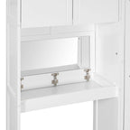 All-in-one Murphy Bed with Desk, Vanity and Wardrobe Queen Folding Bed