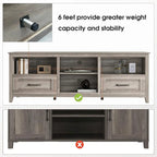 WESOME 70 Fireplace TV Stand Entertainment Center with 18 Electric Fireplace