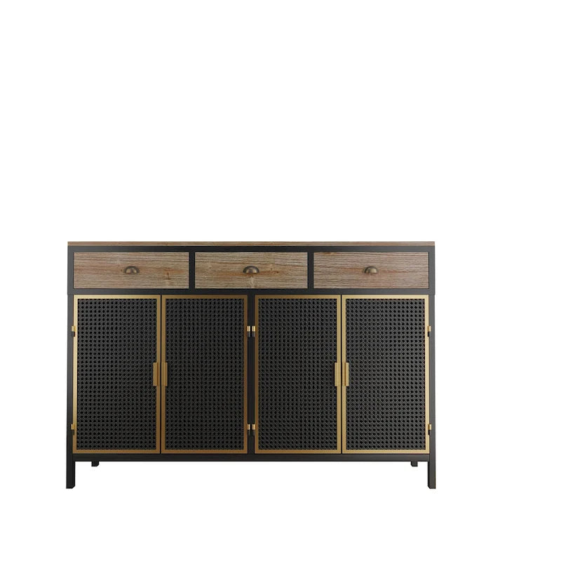 Freestanding Sideboard Storage Cabinet Entryway Floor Cabinet