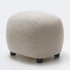 KINWELL 23  Wide Boucle Upholstered Footstool Ottoman Sofa Chair Footrest