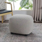 KINWELL 23  Wide Boucle Upholstered Footstool Ottoman Sofa Chair Footrest