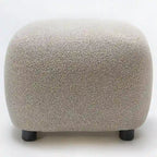 KINWELL 23  Wide Boucle Upholstered Footstool Ottoman Sofa Chair Footrest