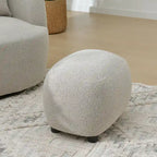 KINWELL 23  Wide Boucle Upholstered Footstool Ottoman Sofa Chair Footrest