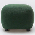 KINWELL 23  Wide Boucle Upholstered Footstool Ottoman Sofa Chair Footrest