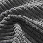 140 Corduroy U-Shaped Modular Sectional Sofa with Storage Ottoman & Console,and USB Charger, Cup Holders & 30 Wide Seats