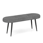 Gymax 47 Upholstered Entryway Bench w/ Padded Seat & Heavy-duty