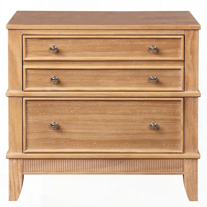 3-Drawer Hazel 3-Drawer Side Table for Living Room