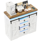 5 Drawer Accent Cabinet With Led Light - N/A
