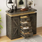 5 Drawer Accent Cabinet With Led Light - N/A