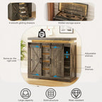 5 Drawer Accent Cabinet With Led Light - N/A