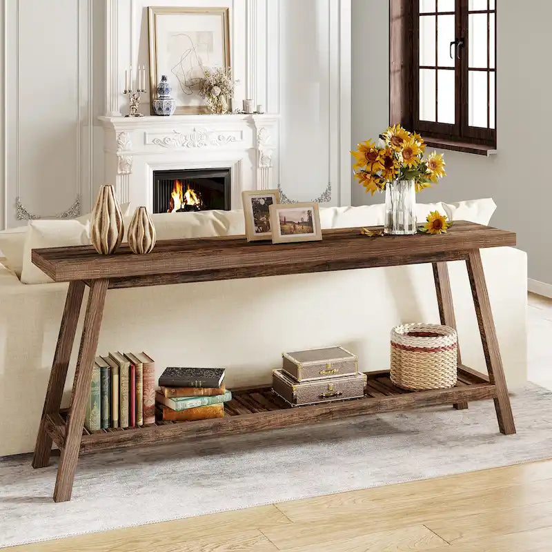 Extra Long Console Entryway Table, 70.9 Inches Console Table