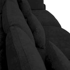 Modern Comfy Linen Sectional Sofa Down Filled Cloud Couch, Loveseat for Apartment
