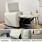 Power Recliner Chair Wall Hugger,Small Home Theater Seating with Lumbar Support,Single Recliner Sofa for Living Room