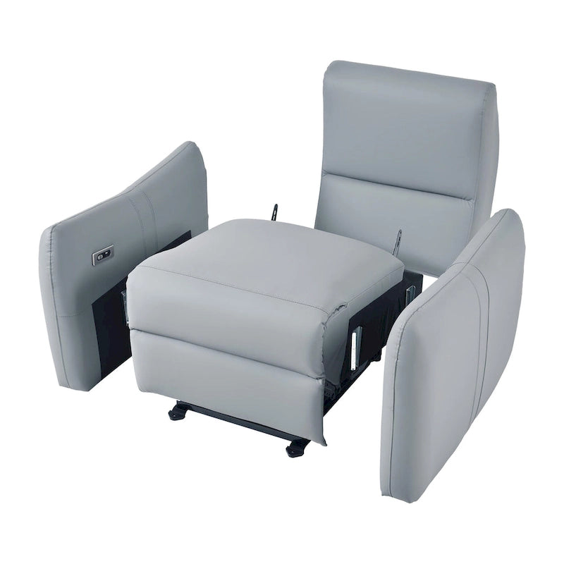 Power Recliner Chair Wall Hugger,Small Home Theater Seating with Lumbar Support,Single Recliner Sofa for Living Room