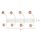 1 Pcs Coat Rack Wall Mount, Metal Wood Coat Hook, Hat Rack, Wall Hooks
