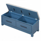 Shoe Bench with Removable Cushion and Hidden Storage for Entryway and Living Room Organization