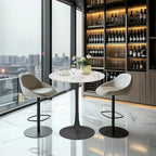 39.37  High Bar Table Round Cafe Bistro Pub Cocktail Kitchen Table Sintered Stone-top