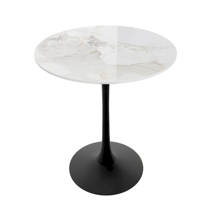 39.37  High Bar Table Round Cafe Bistro Pub Cocktail Kitchen Table Sintered Stone-top