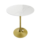 39.37  High Bar Table Round Cafe Bistro Pub Cocktail Kitchen Table Sintered Stone-top