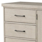 Furniture of America Yetaria Modern Farmhouse Natural 60-inch Solid Wood Buffet Sideboard